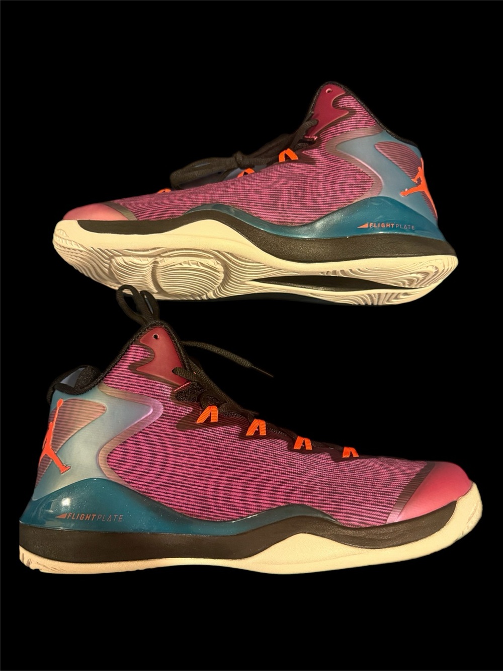 Jordan Super Fly 3 Shoe Pink Orange Black Mens Size 12 Super.fly New no box